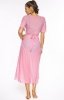 Długa tunika plażowa Hilda Soft Pink M-568 tył